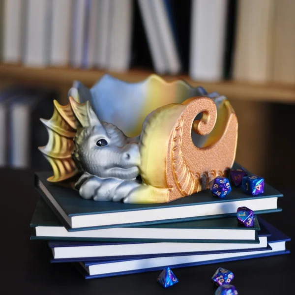 Yarn bowl metallic rainbow emptyp