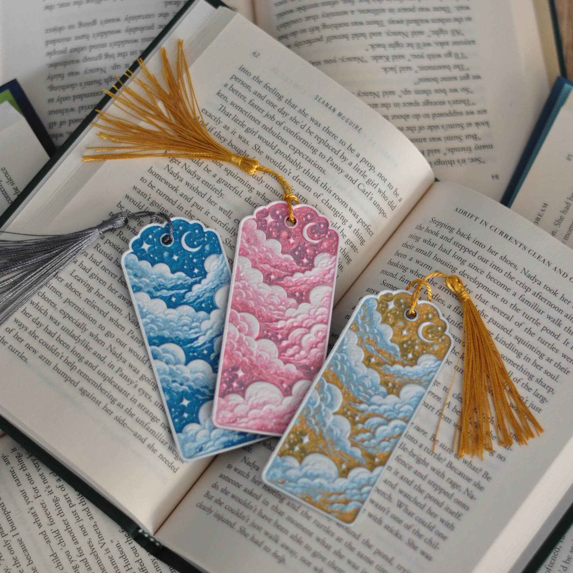 Featured image for “Cloud Bookmark Set”